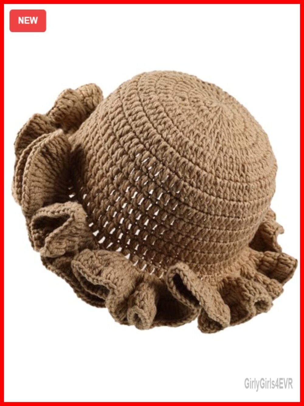 Crochet Bucket Hat Women Trendy Knit Floppy Cap Boho Handmade Travel Fishing Hat
